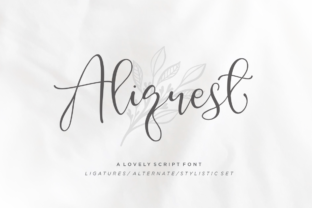 Aliquest Script: A Fresh Font for Real Business Branding