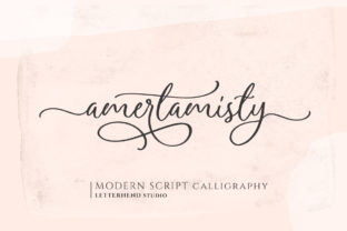 Amerta Misty Script: A Sweet Craft Font for Handmade Products