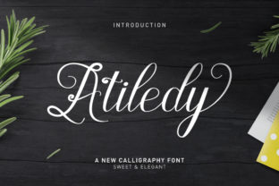 Atiledy Script: A Bold Display Font with Classic Charm for Branding