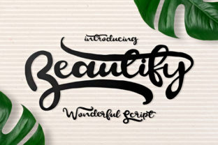 Beautify Script: A Flowing Font for Handmade Products That Sell