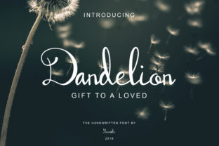 Dandelion Script Brings Graceful Handwriting to Editorial Design