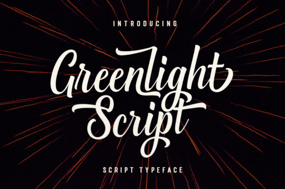 Greenlight Script: A Vintage Script Font for Handmade Products and Printables