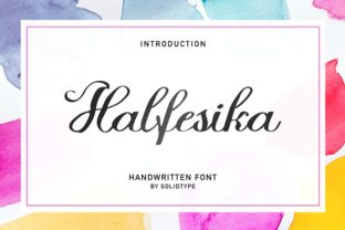 Halfesika Script Brings Romantic Charm to Editorial Design