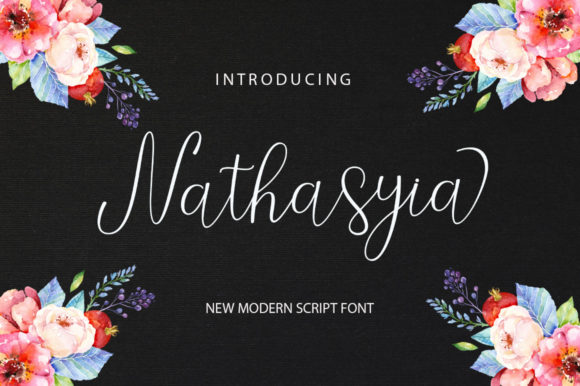 Nathasyia Script: A Sweet Modern Font for Handmade Products and Creative Branding