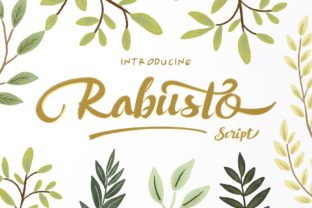 Rabusto Script Brings Handcrafted Charm to Product Labels and Shop Designs