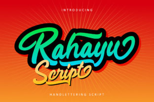 Rahayu Script: A Bold Hand-Lettering Font for Crafters