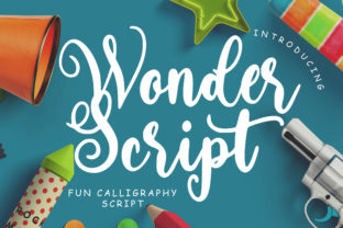 Wonder Script: A Cheerful Font for Handmade Product Design