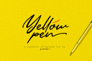 Yellow Pen Script Brings Playful Elegance to Branding Projects